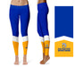 San Jose State Spartans Vive la Fete Game Day Collegiate Ankle Color Block Women Blue Gold Yoga Leggings - Vive La Fête - Online Apparel Store