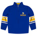 San Jose State University Spartans Vive La Fete Game Day Blue Quarter Zip Pullover Stripes on Sleeves - Vive La Fête - Online Apparel Store