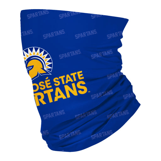 San Jose State University Spartans Vive La Fete All Over Logo Collegiate Face Cover Soft 4 Way Stretch Neck Gaiter - Vive La Fête - Online Apparel Store