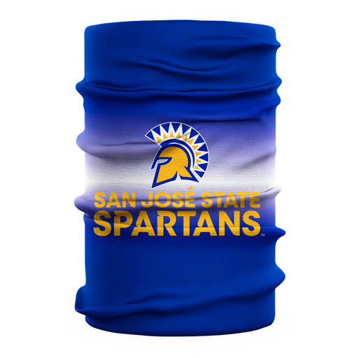 San Jose State University Spartans Vive La Fete Degrade Logo Collegiate Face Cover Soft 4 Way Stretch Neck Gaiter - Vive La Fête - Online Apparel Store