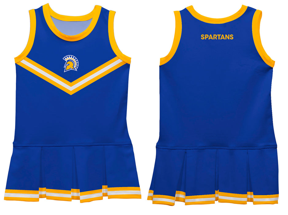 San Jose State University Spartans Vive La Fete Game Day Blue Sleeveless Cheerleader Dress - Vive La Fête - Online Apparel Store
