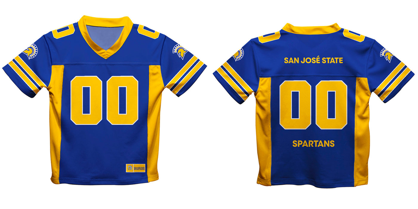 San Jose State University Spartans Vive La Fete Game Day Blue Boys Fashion Football T-Shirt - Vive La Fête - Online Apparel Store