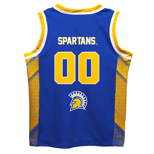 San Jose State University Spartans Vive La Fete Game Day Blue Boys Fashion Basketball Top - Vive La Fête - Online Apparel Store