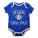 Saint Louis Billikens SLU Vive La Fete Infant Game Day Blue Short Sleeve Onesie New Fan Logo and Mascot Bodysuit