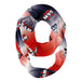 Samford Bulldogs Vive La Fete All Over Logo Game Day Collegiate Women Ultra Soft Knit Infinity Scarf
