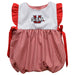 Samford University Bulldogs Embroidered Red Cardinal Gingham Girls Bubble