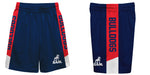 Samford Bulldogs Vive La Fete Game Day Navy Stripes Boys Solid Red Athletic Mesh Short - Vive La Fête - Online Apparel Store