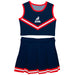 Samford University Bulldogs Vive La Fete Game Day Navy Sleeveless Cheerleader Set