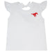 SMU Embroidered Girls Knit Top - Vive La Fête - Online Apparel Store