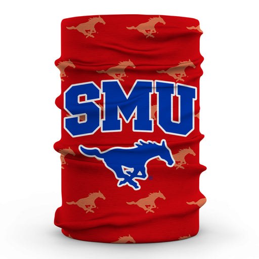 Southern Methodist Horse Neck Gaiter Red All Over Logo - Vive La Fête - Online Apparel Store