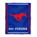 Southern Methodist Mustangs Vive La Fete Kids Game Day Blue Plush Soft Minky Blanket 36 x 48 Mascot