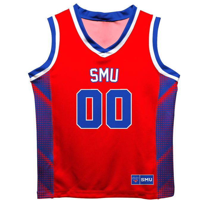 SMU Mustangs Vive La Fete Game Day Red Boys Fashion Basketball Top