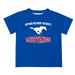 SMU Mustangs Vive La Fete Boys Game Day V3 Blue Short Sleeve Tee Shirt