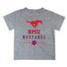 SMU Mustangs Vive La Fete Soccer V1 Gray Short Sleeve Tee Shirt