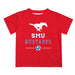 SMU Mustangs Vive La Fete Soccer V1 Red Short Sleeve Tee Shirt