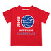 SMU Mustangs Vive La Fete Basketball V1 Red Short Sleeve Tee Shirt