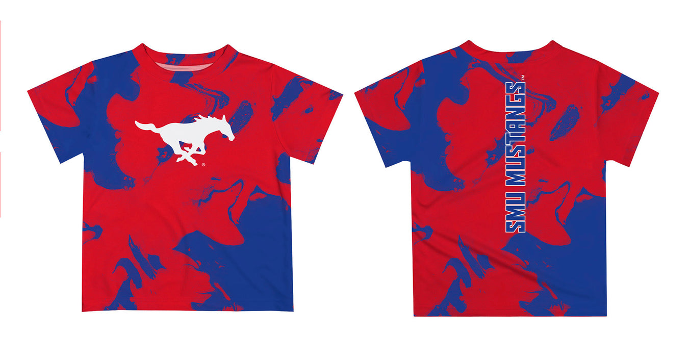 SMU Mustangs Vive La Fete Marble Boys Game Day Red Short Sleeve Tee - Vive La Fête - Online Apparel Store