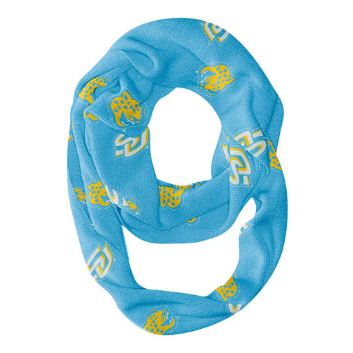 Southern University Jaguars Vive La Fete Repeat Logo Game Day Collegiate Women Light Weight Ultra Soft Infinity Scarf