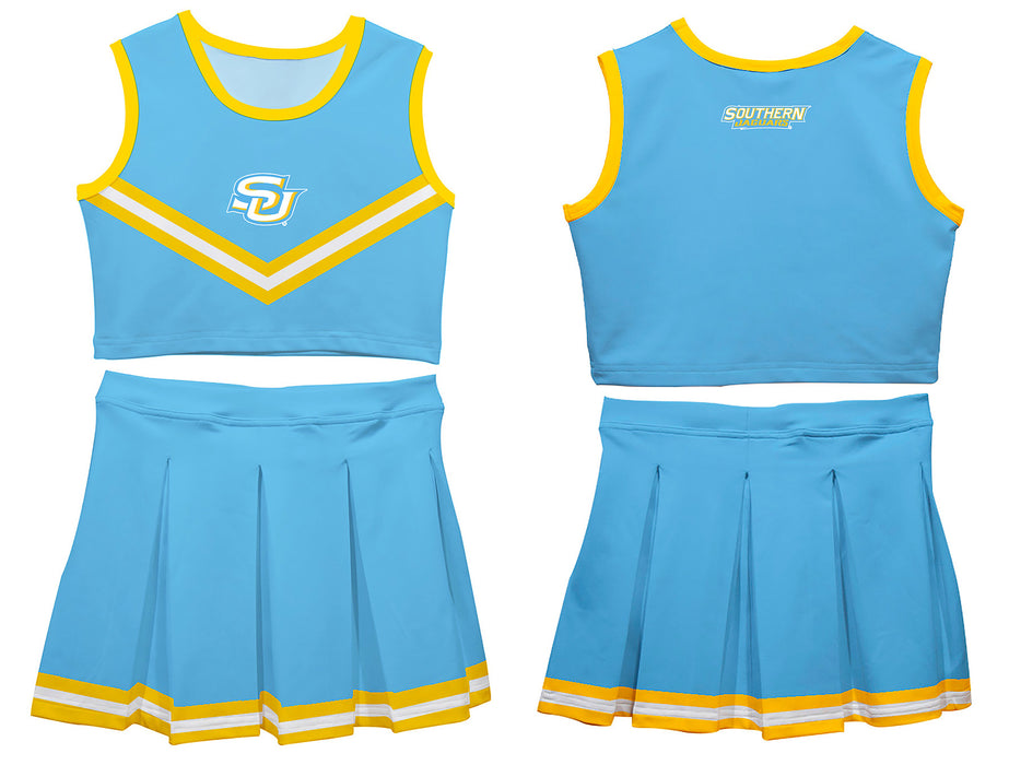 Southern University Jaguars Vive La Fete Game Day Blue Sleeveless Cheerleader Set - Vive La Fête - Online Apparel Store
