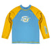 Southern University Jaguars Vive La Fete Blue Gold Long Sleeve Raglan Rashguard