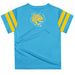 Southern University Jaguars Vive La Fete Boys Game Day Blue Short Sleeve Tee with Stripes on Sleeves - Vive La Fête - Online Apparel Store