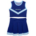 Spelman College Vive La Fete Game Day Blue Sleeveless Chearleader Set