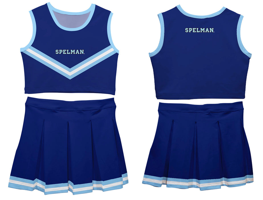 Spelman College Vive La Fete Game Day Blue Sleeveless Chearleader Set - Vive La Fête - Online Apparel Store