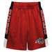 Stony Brook Seawolves Vive La Fete Game Day Red Stripes Boys Solid Black Athletic Mesh Short