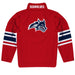 Stony Brook Seawolves  Vive La Fete Game Day Red Quarter Zip Pullover Stripes on Sleeves - Vive La Fête - Online Apparel Store