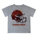 Texas State University Bobcats TXST Original Dripping Football Heather Gray T-Shirt by Vive La Fete