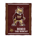 Texas State University Bobcats TXST Vive La Fete Kids Game Day Maroon Plush Soft Minky Blanket 36 x 48 Mascot