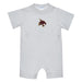 Texas State University Bobcats TXST Embroidered White Knit Short Sleeve Boys Romper