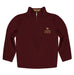 TXST Texas State Bobcats Vive La Fete Game Day Solid Maroon Quarter Zip Pullover Sleeves