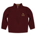 TXST Texas State Bobcats Vive La Fete Game Day Solid Maroon Quarter Zip Pullover Sleeves