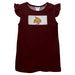 Texas State University Bobcats Smoked Maroon Knit Angel Wing Sleeves Girls Tshirt