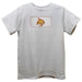 Texas State University Bobcats Smocked White Knit Short Sleeve Boys Tee Shirt