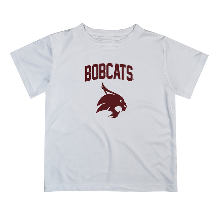 TXST Texas State Bobcats Vive La Fete Boys Game Day V2 White Short Sleeve Tee Shirt