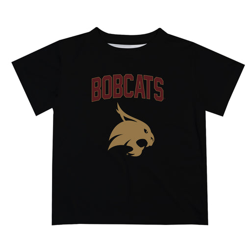 TXST Texas State Bobcats Vive La Fete Boys Game Day V2 Black Short Sleeve Tee Shirt