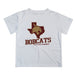 TXST Texas State Bobcats Vive La Fete State Map Maroon Short Sleeve Tee Shirt - Vive La Fête - Online Apparel Store