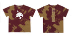 Texas State University Bobcats TXST Vive La Fete Marble Boys Game Day Maroon Short Sleeve Tee - Vive La Fête - Online Apparel Store