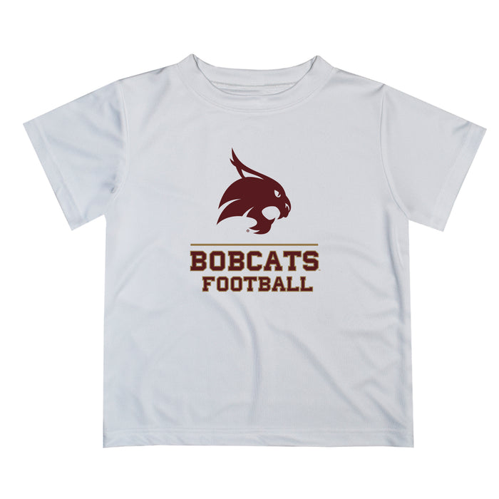 TXST Texas State Bobcats Vive La Fete Football V1 White Short Sleeve Tee Shirt
