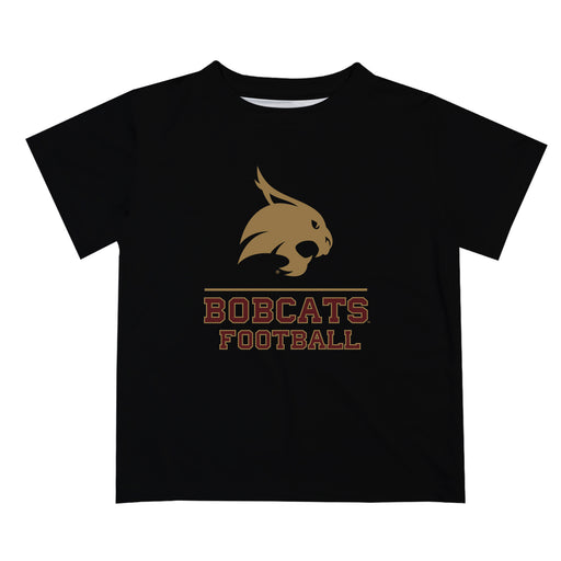 TXST Texas State Bobcats Vive La Fete Football V1 Black Short Sleeve Tee Shirt