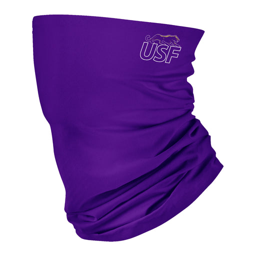 Sioux Falls Cougars USF Vive La Fete Purple Game Day Collegiate Logo Face Cover Soft  Four Way Stretch Neck Gaiter - Vive La Fête - Online Apparel Store