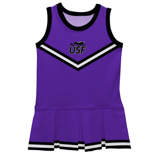Sioux Falls Cougars USF Vive La Fete Game Day Purple Sleeveless Cheerleader Dress