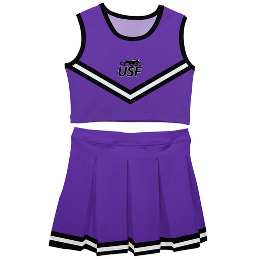 Sioux Falls Cougars USF Vive La Fete Game Day Purple Sleeveless Cheerleader Set