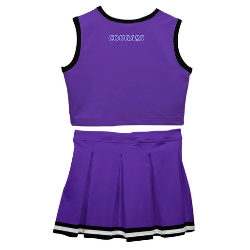 Sioux Falls Cougars USF Vive La Fete Game Day Purple Sleeveless Cheerleader Set - Vive La Fête - Online Apparel Store
