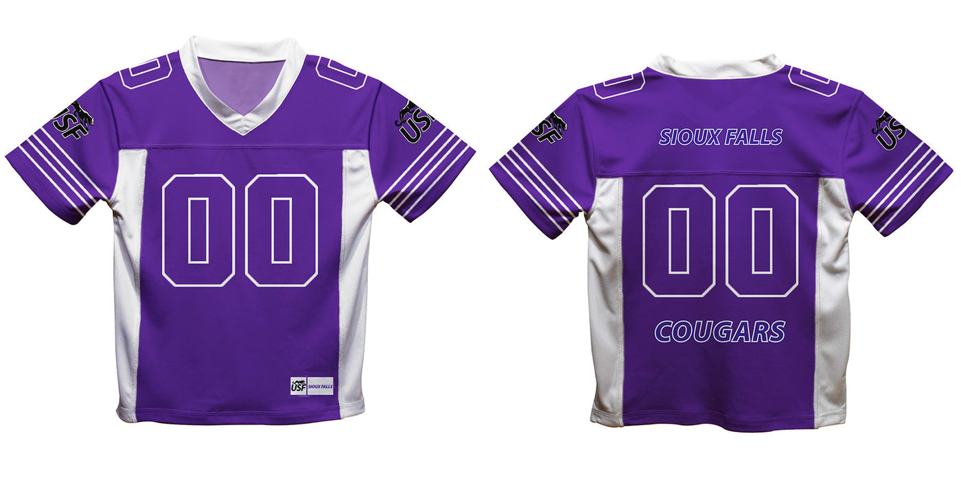 Sioux Falls Cougars USF Vive La Fete Game Day Purple Boys Fashion Football T-Shirt - Vive La Fête - Online Apparel Store