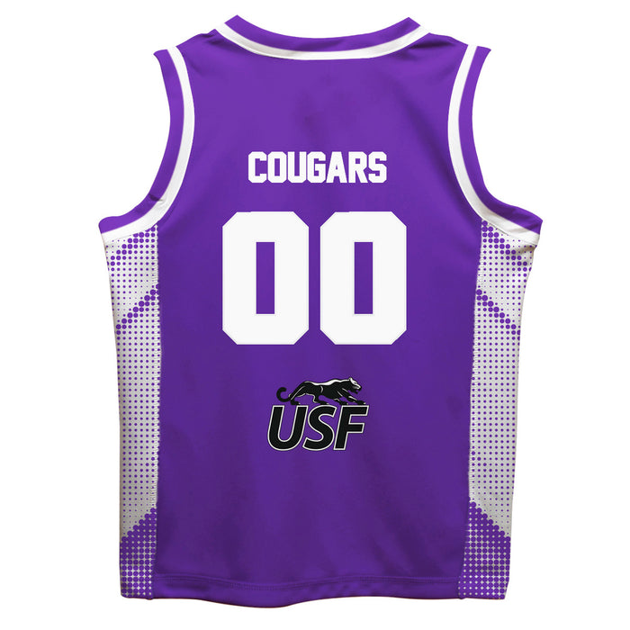 Sioux Falls Cougars USF Vive La Fete Game Day Purple Boys Fashion Basketball Top - Vive La Fête - Online Apparel Store