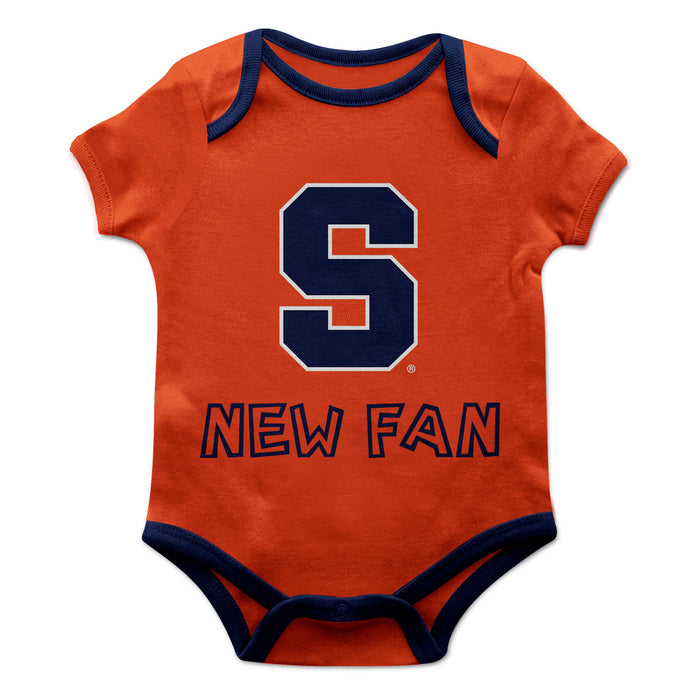 Syracuse Orange Vive La Fete Infant Game Day Orange Short Sleeve Onesie New Fan Logo and Mascot Bodysuit