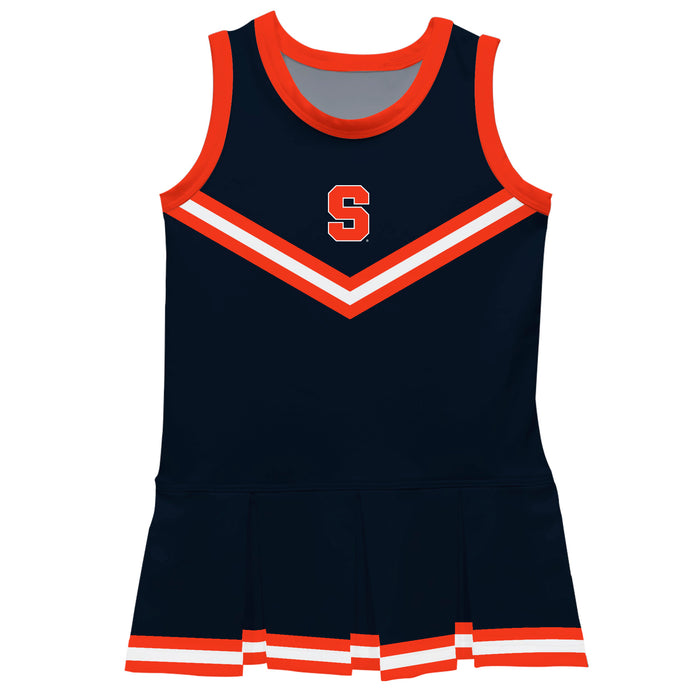 Syracuse Orange Vive La Fete Game Day Blue Sleeveless Cheerleader Dress